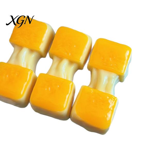 Kids Stress Relief Toy 10Pcs Rice Cake Squeezing Soft Squeeze Realistic Cheese Elastic TPR Baked Design for Desk Relax & Gift