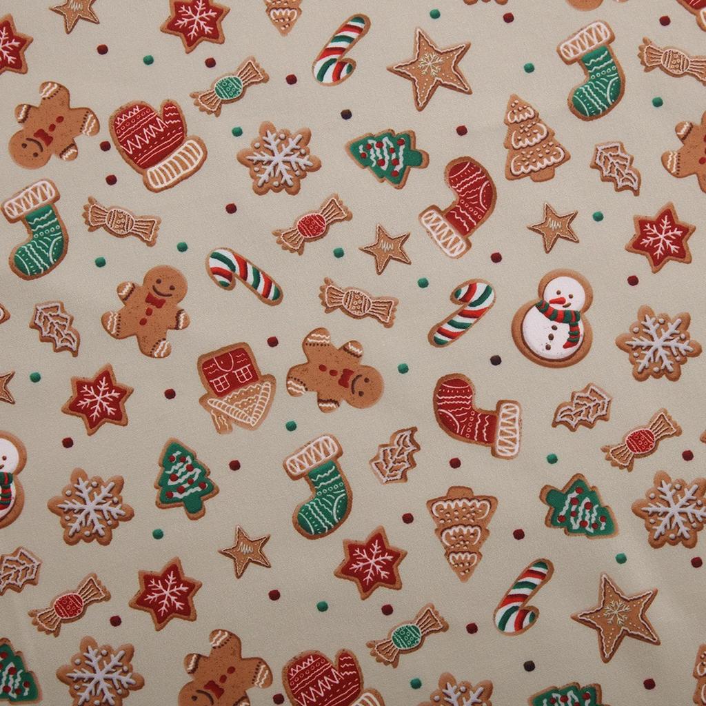 0.5m/1m/2m Christmas Series Snowman Printed Fabric For Traditions Holiday Decoration Fabrics Christmas DIY Handmade Material
