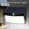 248 LED Outdoor Solar Power Lights Motion Sensor 3 Modes Waterproof Security Flood Lights for Pathway Garden Garage Lamp