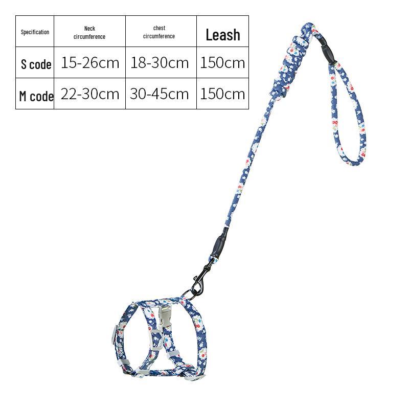 Anti-Escape Dog & Cat Leash with Cute Puppy Harness