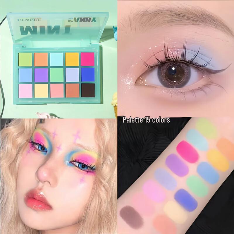 Dikalu Midsummer Macaron 15-Color Matte Eyeshadow Palette