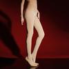 Ling Wei Run "Diamond Light" Glossy Seamless Black Silk Pantyhose - Spring/Autumn 60D