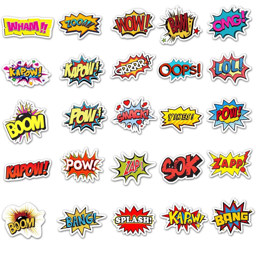 10/50PCS Rock Band Stickers Letter Graffiti Stickers for DIY Luggage Laptop Skateboard Motorcycle Bicycle Stickers