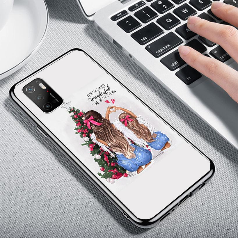 Christmas Girls Tree Gift Phone Case For Xiaomi Poco X7 X6 X5 Pro F7 Ultra Redmi 15C 15 13C 13 12C 12 10 10A 10C 9 9A 9C 9T Cove