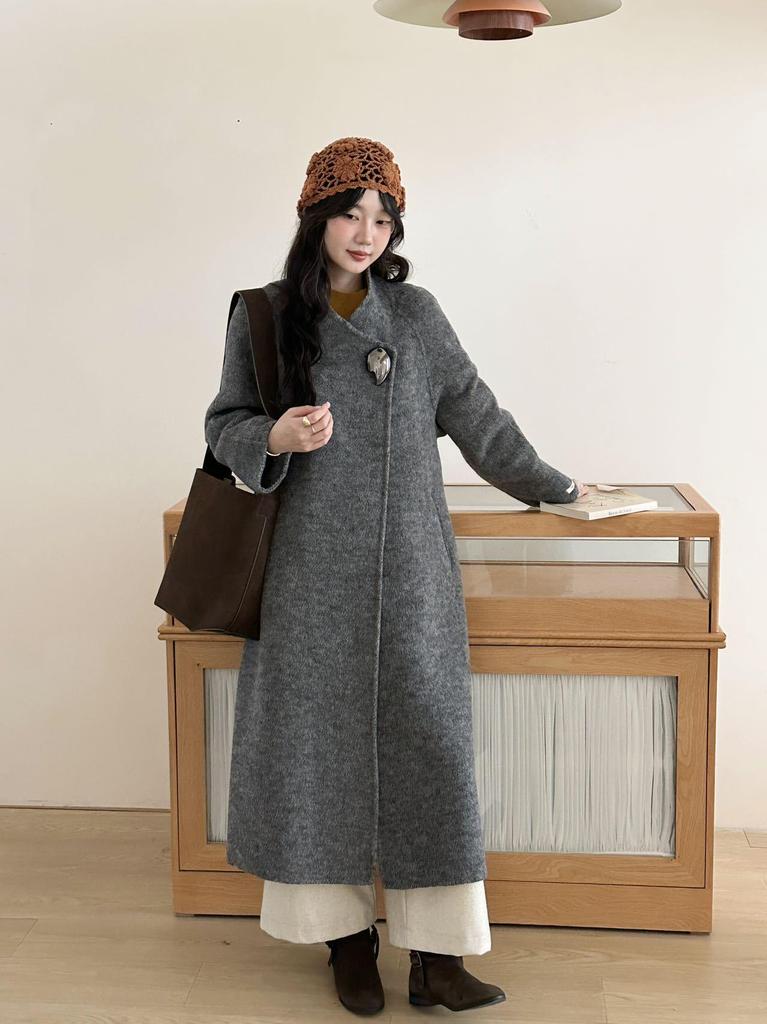 Women's Cashmere Wool Coat - Mid-Length | Autumn/Winter 2026 | Versatile European & American Style