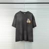 Unisex Distressed Oversized Cotton Tee With Saint Michael Graphic Print Casual Loose Fit T-Shirt