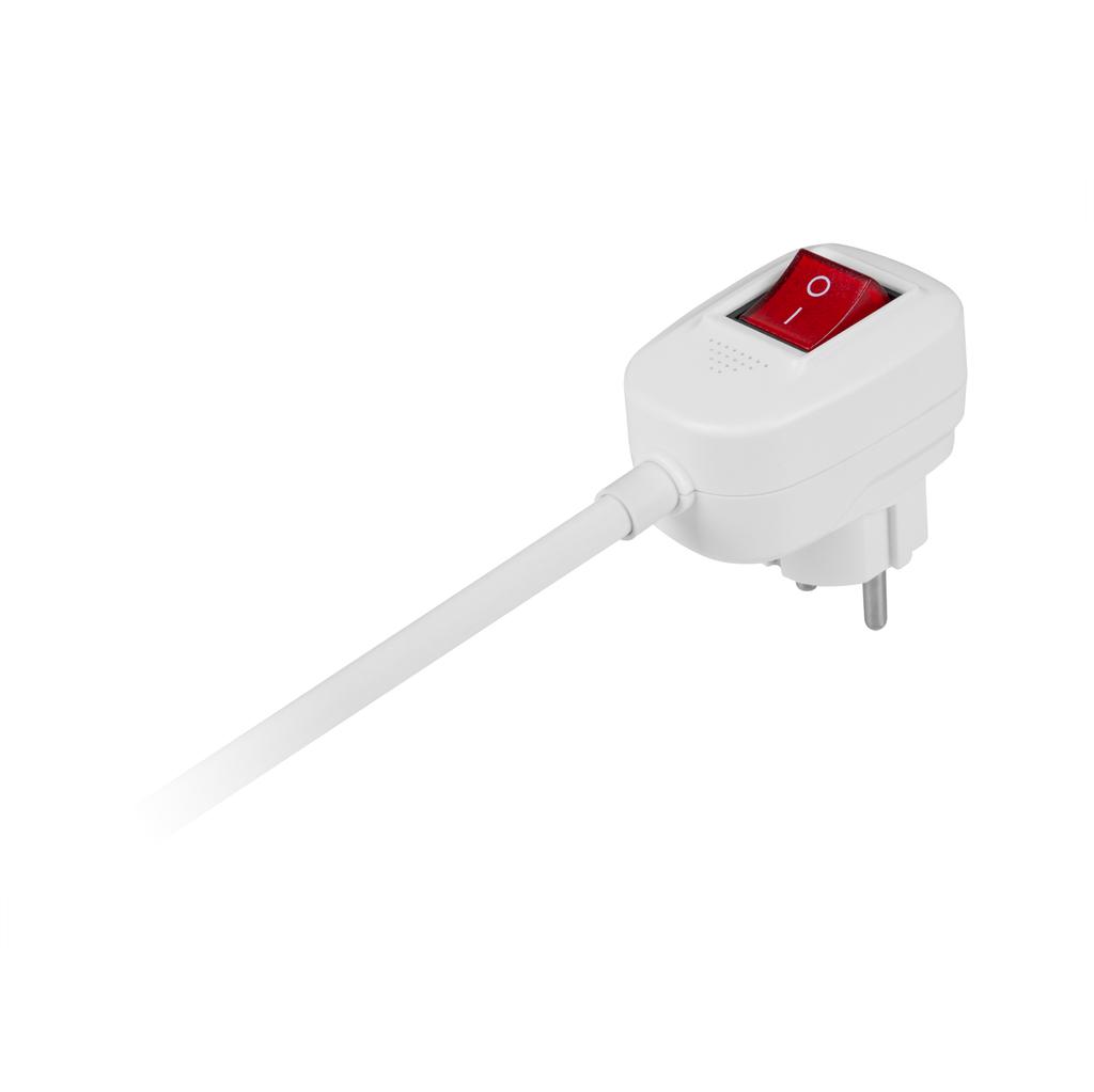 Schlangen-Steckdosenleiste, ausziehbar, 1,5 m, 5 Steckdosen, 2xUSB, Rebel