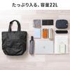 Used [Sanwa Direct] Folding Backpack Tote 2WAY Lightweight Water Repellent 22L Eco Bag Pocketable Mobile Backpack 200-BAGBP033BK 0