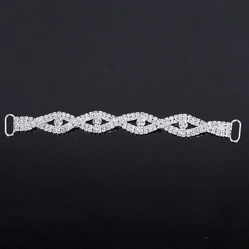 Engood 10pcs Rhinestone Bikini Connectors Sewing Trim & Embellishments Buckle for Swimming Wear Bikini Chain Decoration DIY