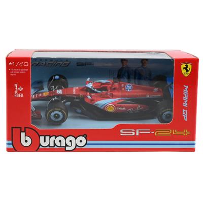 Bburago 2024 Model Scale F1 Ferrari Charles Leclerc Miami GP Livery Diecast Model MIAMI 1/43 SF-24 #16 / 18-36844 (#16)