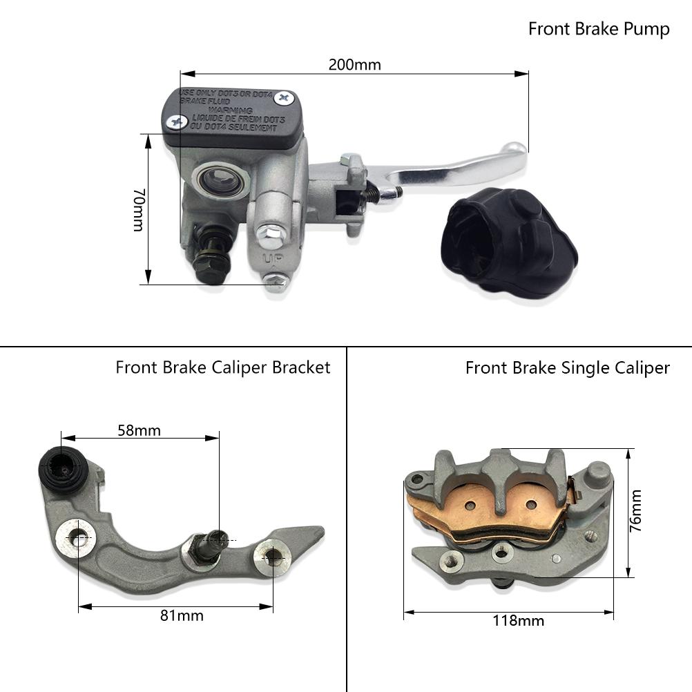 For HONDA 2002-2019 Motorcycle Front Rear Brake Pump Master Cylinder Caliper Seelve Bracket CR125R CR250R CRF250R CRF450R Bikes