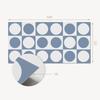 Self-adhesive Vinyl Panel with Print for Bathroom 100x50 cm Geometric Circles in a Grid