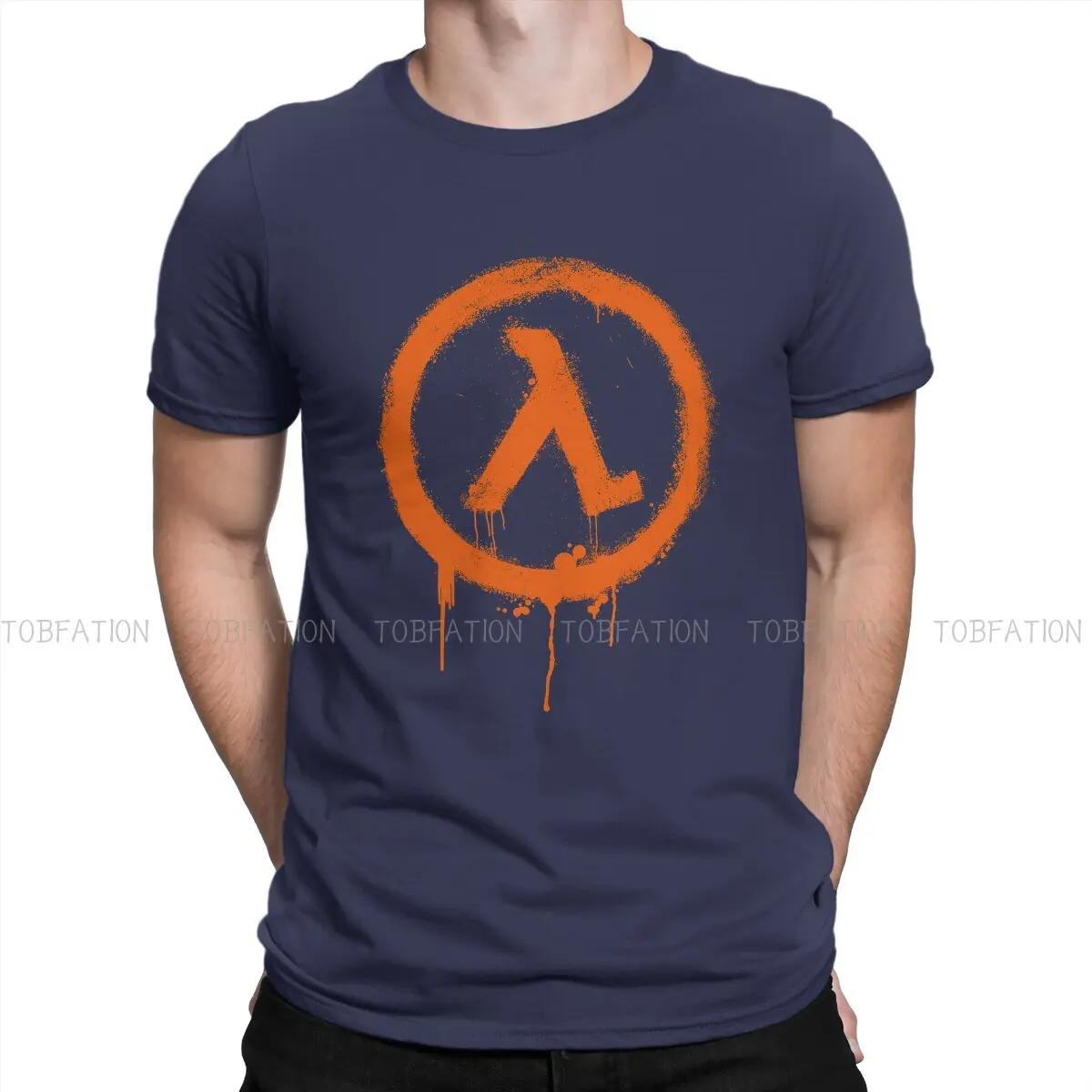 

Half Life Game TShirt for Men Rise Shine Humor Leisure Tee T Shirt Novelty New Design Loose L
