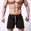 Men's Briefs See through Mesh Loose Lounge Boxer Shorts Mesh Hollow Pants