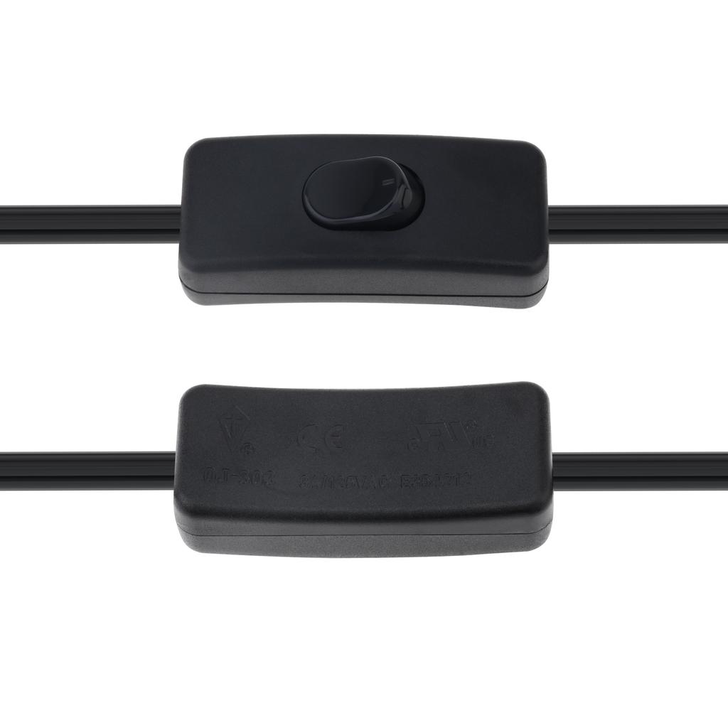 5.1M 16FT Transparent SPT-2 18AWG Cablu de lampă de schimb Cablu de alimentare certificat Comutator cu buton Mufă SUA Cablu prelungitor, Diverse tipuri de cabluri