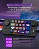 RGB Hot-Swappable Three-Mode Mechanical Mini Keyboard with Joystick and Macro Functions