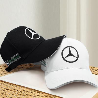 ITF5 2026 Casquette de Baseball Chaude pour Voiture Chapeaux Décontractés Réglables d'Extérieur Chapeau Pare-soleil Pour Logo Mercedes Benz AMG W203 W206 W220 W211 W212 W210