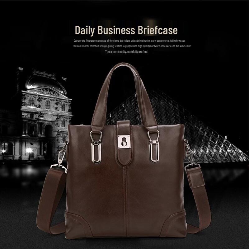 

Мужская сумка через плечо и портфель в стиле business casual 1