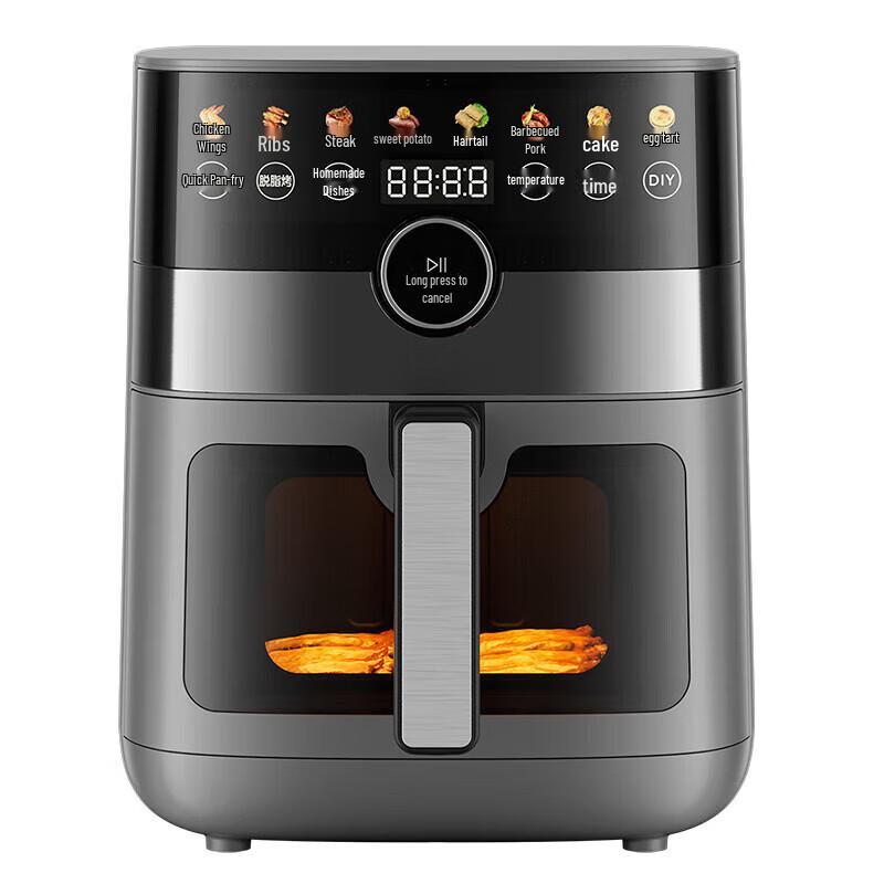 Midea 6.5L Visible Air Fryer with Smart Knob Control CN plug (adapter included)