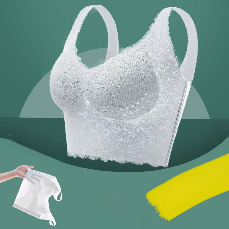 Summer Seamless Bra Women's Sports Beauty Vest Style Oversized Bra Women's Gathering Bra