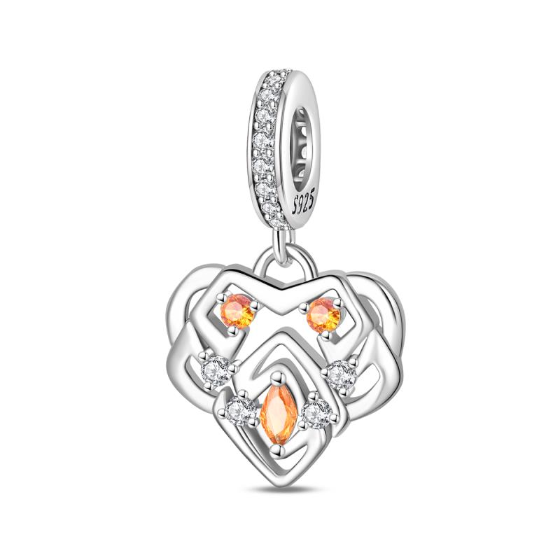 New Original Copper Charms Bead Luminous Rose Cat Planet Star Moon Pendant Fit Women Bracelet Necklace Jewelry Gift