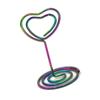 10Pcs Creative Heart Design Memo Clips Set Name Card Holders Metal Decorative Photo Clips For Home Office Decoration