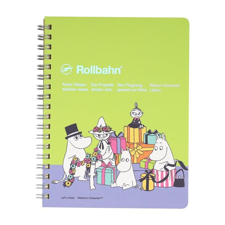 

Delfonics Moomin Rollbahn Pocket Memo Pad L, Gift from Moomin Valley (Green)