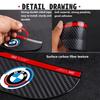 ORCL3 2pcs Car Rearview Mirror Rain Protector Stickers Universal For BMW X1 X3 E39 E46 E30 E36 E87 E60 E90 F26 G02 E70 F15 E53 G05 E71
