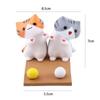 Doll ornaments Figurine Model Toy Figures Cat Desk Holder Action Figures Phone Holder Lazy Holder