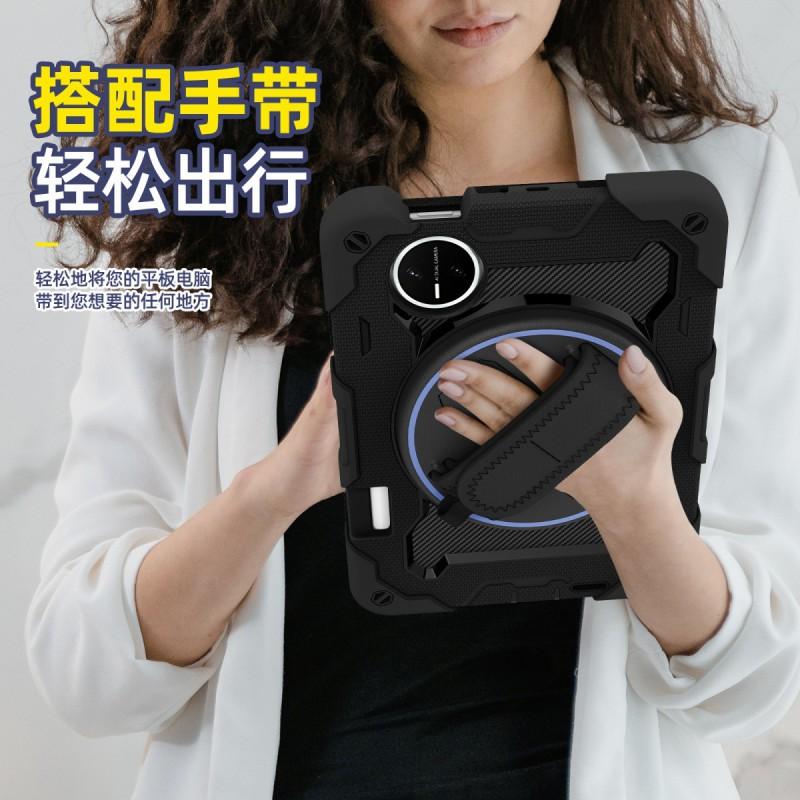 Silicone Tablet Case MatePad Mini 8.8 Inch With 360 Rotating Stand Shockproof Full Coverage Shell Wrist Strap