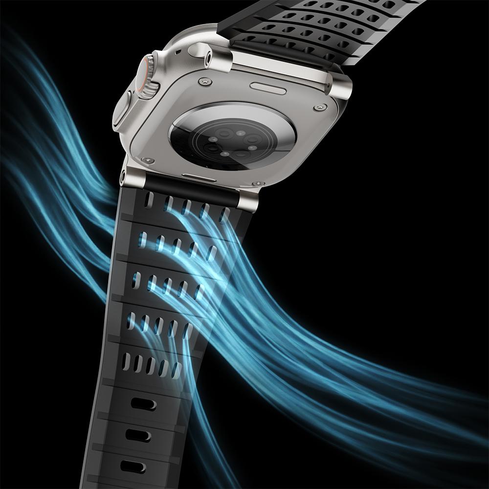 Sports Silicone Bracele For Apple Watch Ultra 4 49mm Series 11 10 46mm 45mm 44mm 42mm Luxury Business Strap for Iwatch 9 8 7 6 5 SE3 Ultra3
