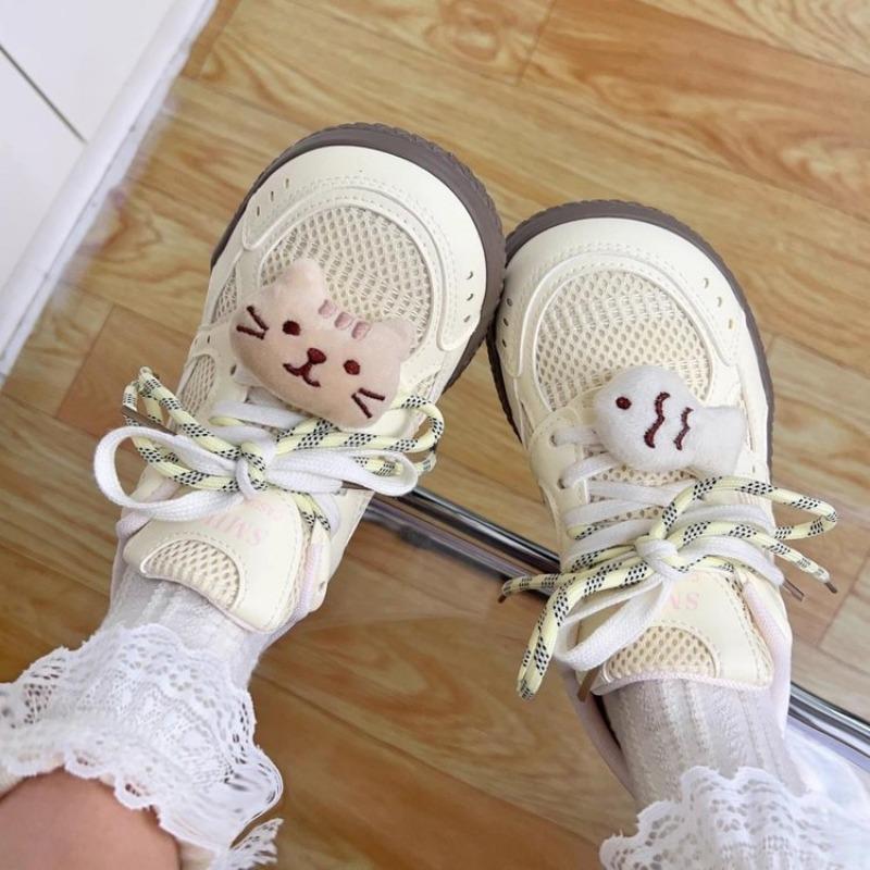 Student campus dopamine women's shoes summer new mesh breathable sports shoes fashion versatile casual shoes