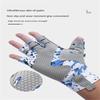 Men's Wear-Resistant Non-Slip Half-Finger Fishing Gloves, Breathable & Sweat-Absorbent for Outdoor Lure and Sea Fishing