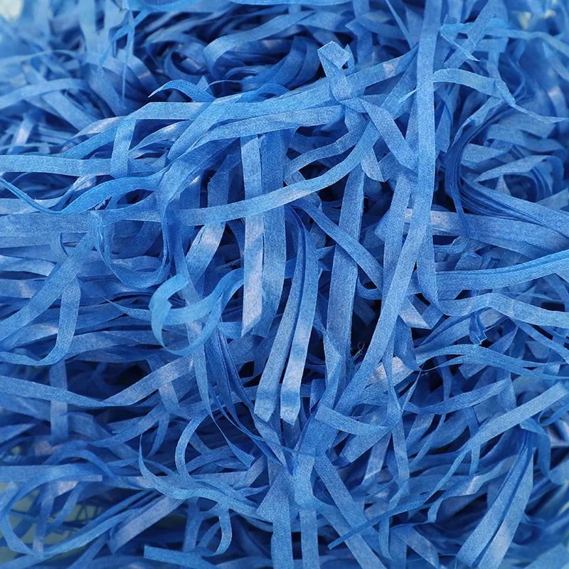 100/200g Colorful Raffia Shredded Paper Candy Boxes DIY Gift Box Filling Material Tissue Party Gift Packaging Filler Decor