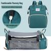 Cross-Border Multifunctional Mummy Bag: Foldable Baby Bed & Backpack with USB, Sunshade, and Large Capacity