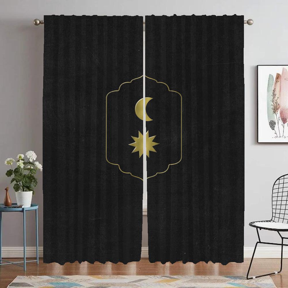 Coldplay Tulle for Bedroom Home Interior Curtains for Camera Curtains Child Room Partition Blackout Curtain Halloween Decoration