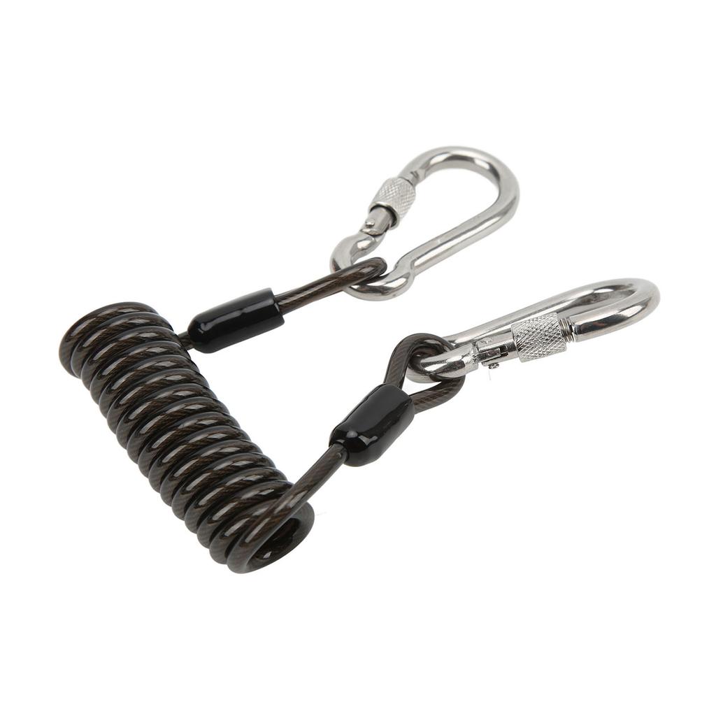 Diving Camera Anti Lost Spring Coil Lanyard Rustproof Quick Release Buckle Diving Tools
