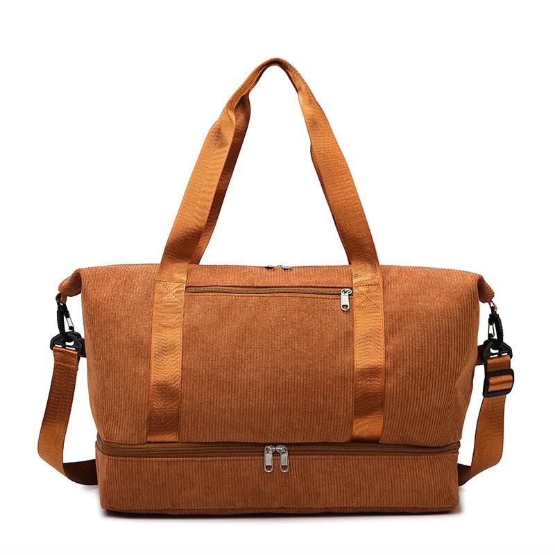 New with shoe compartment sports fitness bag large capacity luggage dry and wet separation handbag boarding travel bag