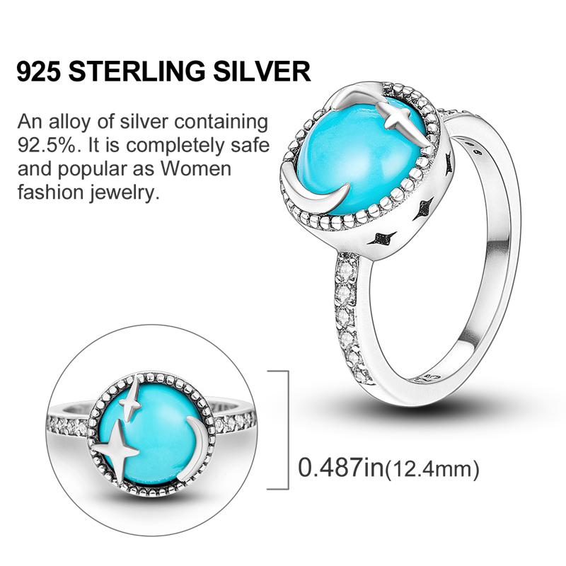 Originální stříbrný prsten 925 Barevné diamanty Zirkony Prsten na prst Pro ženy Šperky Svatební Zásnubní Dárek k narozeninám