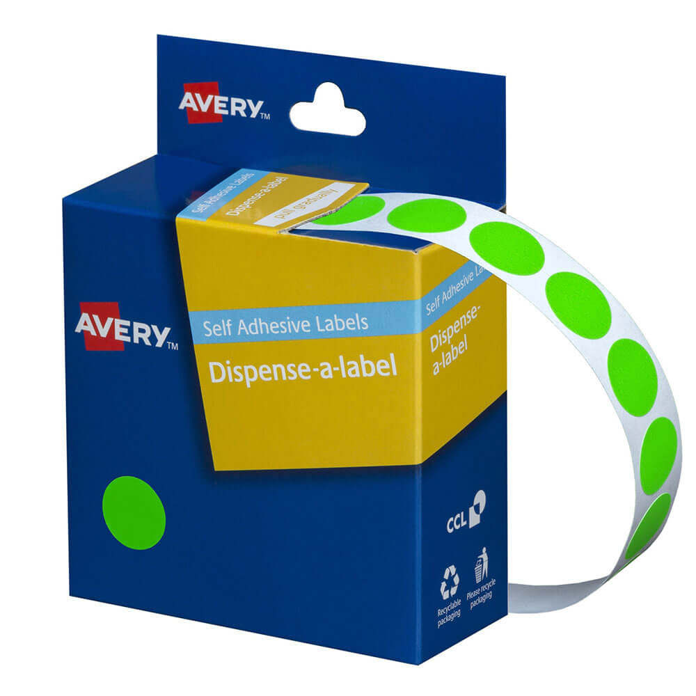 Avery Selbstklebende Punktetiketten 14mm (700 Stück)