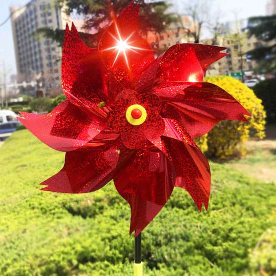 Reflexní větrníky s kolíky Odpuzovač ptáků Větrný mlýnek Plaší ptáky Zvířata pryč