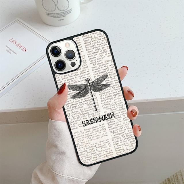Outlander Sassenach Libelle Handyhülle Für iPhone 17 Air 14 15 16 16e 13 12 Max Hülle Für Apple 11 Pro Max Plus Coque