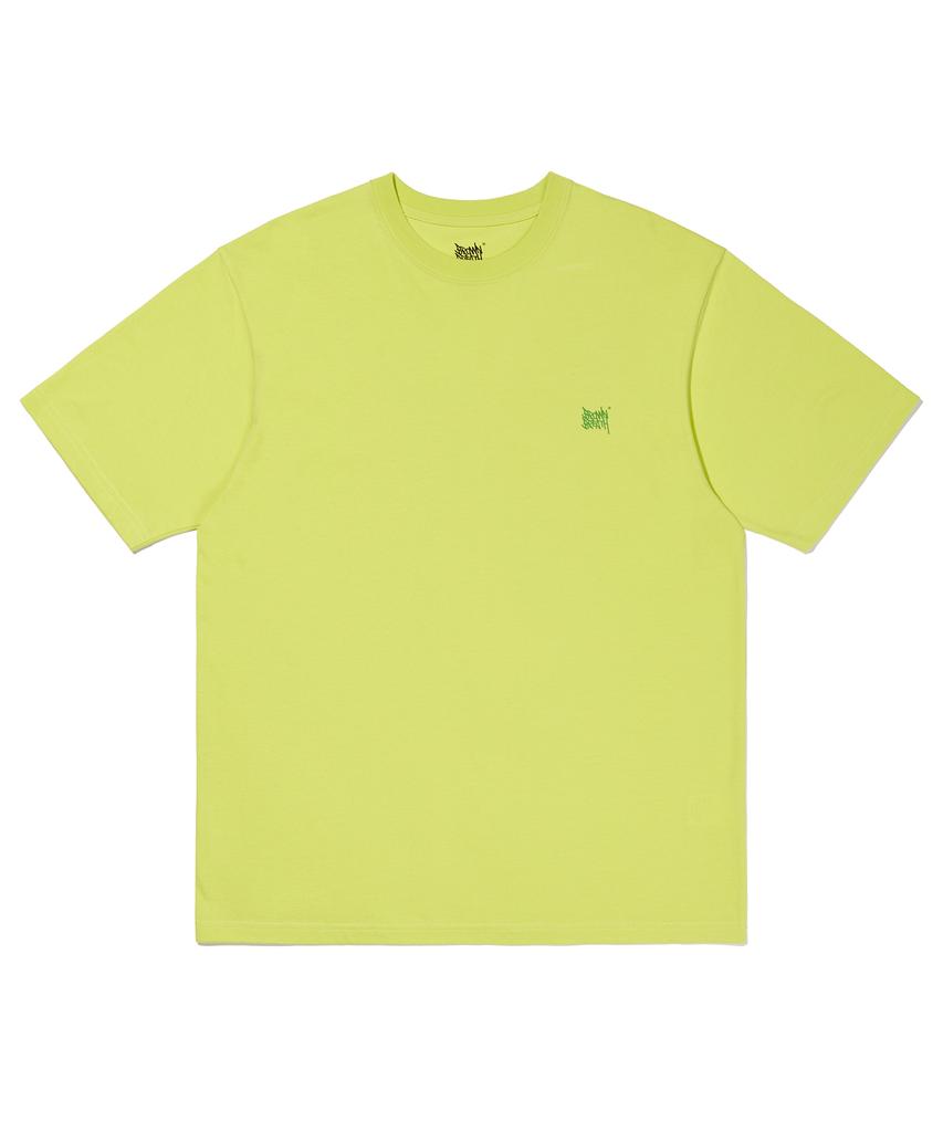 BROWNBREATH Grass Tag Tee - Lime
