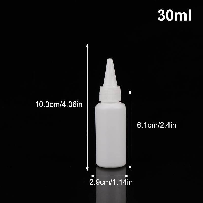 5/10/20/30/50/60/100Ml White Squeeze Dropper Empty Bottle With Screw Cap Eyes Liquid Ink Oil Dropper Paint Pigment Bottles