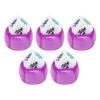 5Pcs Mahjong Wind Direction Dice East South West North Sphere Entertainment Game Dice Transparent Purple