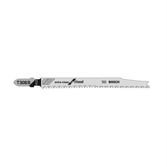BOSCH Lame De Scie Sauteuse T 308 B - Idéale Pour Le Bois Dur - 3 Pièces
