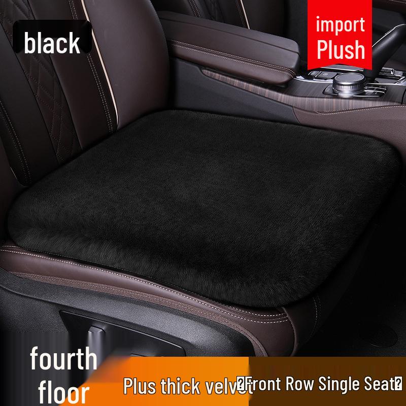 Plush Winter Car Seat Cushion Set: Thick, Warm, Universal Fit for All Seasons