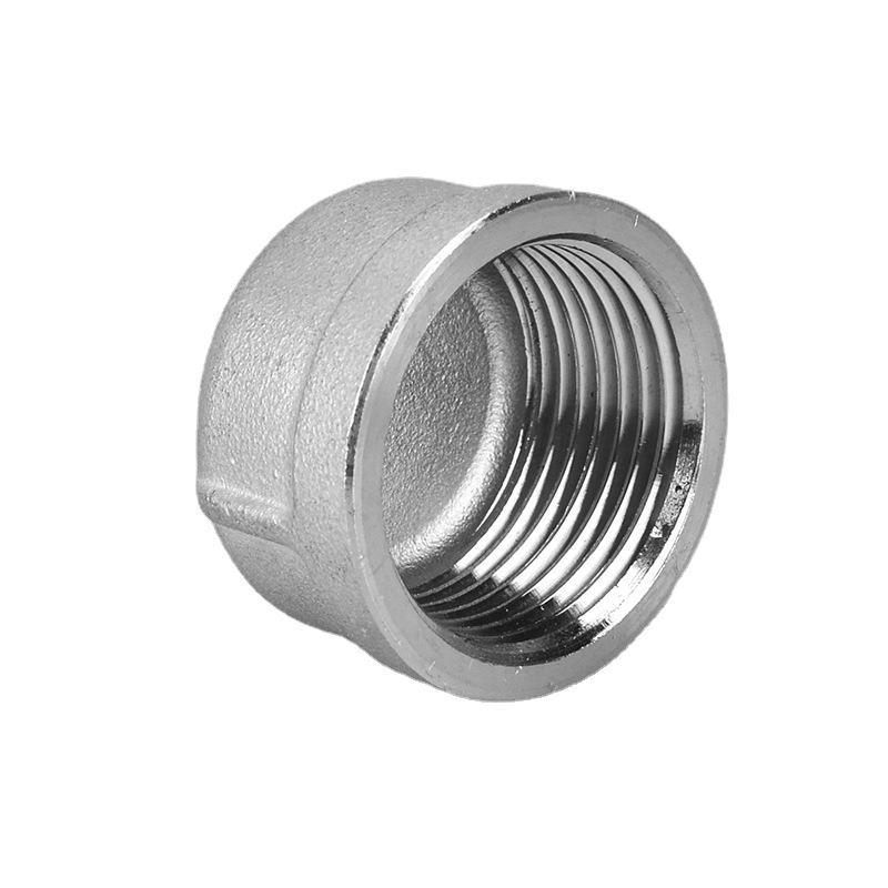 Internal Thread Pipe Cap Plug Wear Resistant 304 Stainless Steel Inner Wire Pipe Fitting for Agricultural Irrigation Pipes
