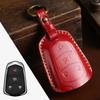 Car key cover is suitable for Cadillac key case CT4 genuine leather xt4 Crazy Horse leather car key cover purely handmade