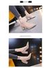 Women's Plus Size Suede Chunky Heel Pointed Toe Heels - European & American Style